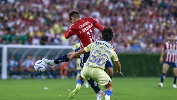 El análisis de la mesa de FDP sobre el Chivas vs América en Concachampions
<br><br>

(I-D), Isaac Brizuela de Guadalajara y Bruce El Mesmari de America durante el partido America vs Guadalajara, correspondiente al partido Amistoso - Clasico de Mexico, en el Estadio Rose Bowl, el 16 de Octubre de 2023