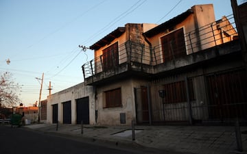 The childhood home of Lionel Messi, now vacant, in Rosario, Argentina.