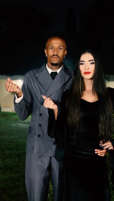 Tainá Castro Militao y Éder Militao.