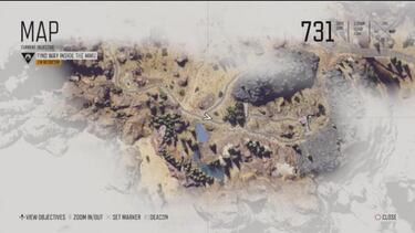 Primer vistazo al mapa del mundo de Days Gone