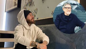 Sergio Ramos se despide de Juan Genov¨¦s con uno de sus cuadros y un bello texto