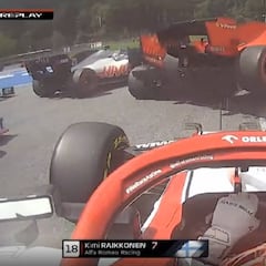 Los Ferrari se noquean a sí mismos con otro accidente