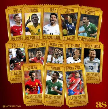 Rusia 2018: 13 selecciones clasificadas y mucho por decidir