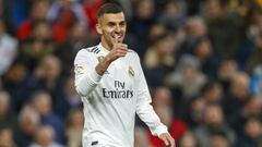 Ceballos, en un partido con el Madrid.