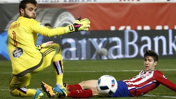 Imagen del duelo de Copa entre Atl&eacute;tico y Celta. 