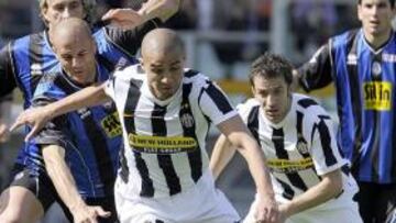 <b>UN SUEÑO. </b>David Trezeguet, goleador francés de 32 años, en acción con la Juventus