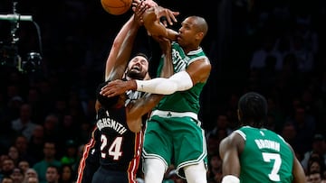 The Miami Heat take on the top seeded Boston Celtics in Game 2 from TD Garden, and are going to have to come up with something special without Jimmy Butler.