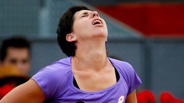 Carla Suárez se despidió del Madrid Mutua Open.