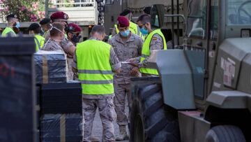 GRAF920. ZARAGOZA, 11/08/2020.- Efectivos de la unidad m&eacute;dica a&eacute;rea y el escuadr&oacute;n de apoyo al despliegue a&eacute;reo del Ej&eacute;rcito del Aire han comenzado a desplegar un dispositivo de triaje avanzado y hospitalizaci&oacute;n t