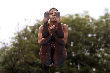 Entrenamientos en la Liga de Natación de Antioquia para el Campeonato Sudamericano en Argentina.