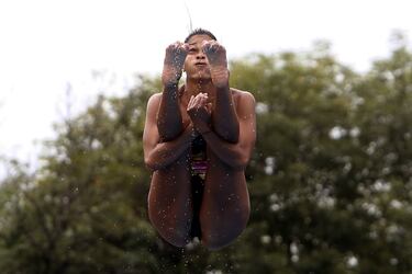 Entrenamientos en la Liga de Natación de Antioquia para el Campeonato Sudamericano en Argentina.