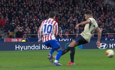 Las polémicas de la ida de las semifinales de Copa del Rey entre Atlético y Barcelona: todos los penaltis, expulsiones y jugadas controvertidas