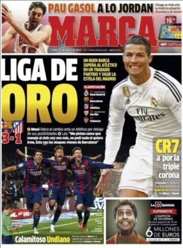 Portadas de la prensa deportiva