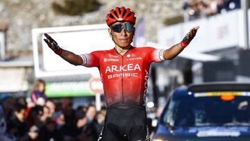 Nairo Quintana gana etapa y es l&iacute;der de los Alpes Mar&iacute;timos