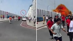 La caída en plena calle transitada en Doha de un misil desata el pánico: es abrumador