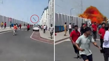 La caída en plena calle transitada en Doha de un misil desata el pánico: es abrumador