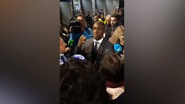 El duro momento que vivi¨® Seedorf con hinchas del D¨¦por
