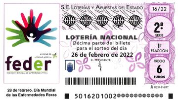 Lotería Nacional: comprobar los resultados del sorteo de hoy, sábado 26 de febrero