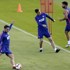 Clase particular del Cholo a Koke