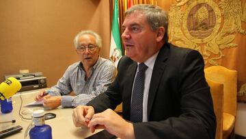 Vizcaíno en rueda de prensa.