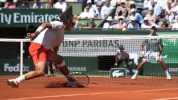 Partido de semifinal de Roland Garros entre Rafa Nadal y Djokovic