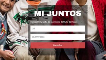 Mi Juntos: cómo hacer la inscripción para el Bono 200 soles para niños