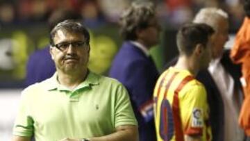 Martino, durante el partido.