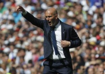El técnico francés del Real Madrid, Zinedine Zidane