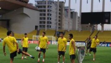 Leo Messi, ayer en Mónaco.