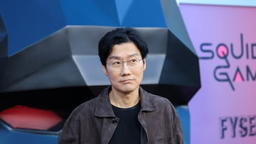 Director Hwang Dong-hyuk attends a special event for the television series 'Squid Game 2' in Los Angeles, California, U.S., May 30, 2025. REUTERS/Mario Anzuoni