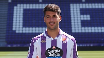 VALLADOLID. 16/08/23. PHOTOGENIC. PRESENTACI?N DE JONY MONTIEL Y VICTOR MESEGUER COMO NUEVOS JUGADORES DEL REAL VALLADOLID.
