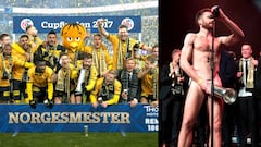 La polémica celebración de Copa del Lillestrom noruego