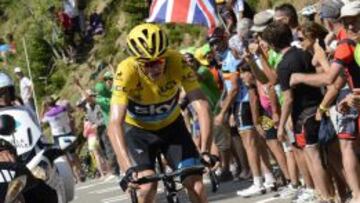 Chris Froome complet&oacute; una impresionante ascensi&oacute;n a La Pierre Saint Martin en la primera etapa de alta monta&ntilde;a del Tour. 
 