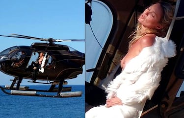 Kate Moss, en topless y por los aires para una campaña