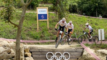 David Valero y Jofre Cullell, en el circuito ol¨ªmpico.