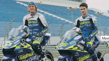 Gibernau y Pedrosa coincidieron en el campeonato, aunque en diferentes categorías.