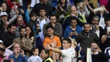 El golazo de James fue el tanto número 100 del Madrid en Liga