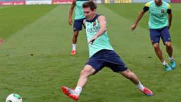 Messi se reincorpora al grupo