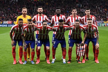 Equipo del Atlético Madrid.