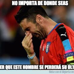 Buffon, protagonista de los memes del Italia-Suecia