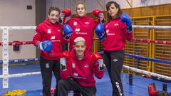 Laura Fuertes, Andrea Lasheras, Melissa Gonz&aacute;lez y Luc&iacute;a Bl&aacute;zquez.