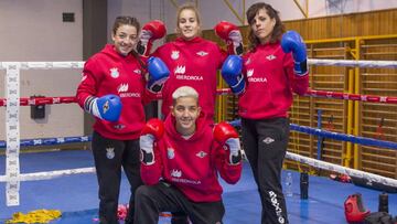 Laura Fuertes, Andrea Lasheras, Melissa Gonz&aacute;lez y Luc&iacute;a Bl&aacute;zquez.