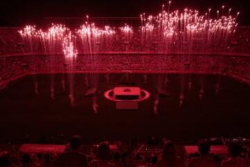 La fiesta del quinto título de la Europa League se trasladó al estadio Ramón Sanchez-Pizjuán.