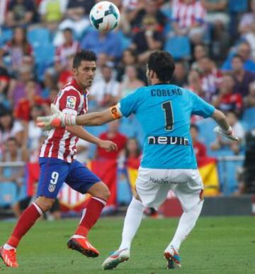 Liga Bbva. Atlético de Madrid - Rayo Vallecano. Villa.