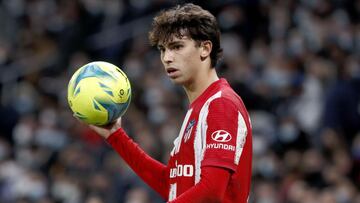 João Félix, durante el Real Madrid-Atlético.