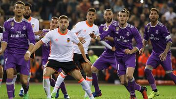 22/02/17
PARTIDO PRIMERA DIVISION
VALENCIA C.F. REAL MADRID C.F.
GARETH BALE  Y GUILHERME SIQUEIRA

