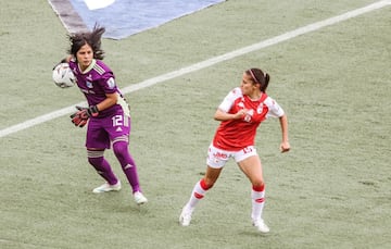 Independiente Santa Fe y Millonarios se enfrentaron por la octava fecha del Grupo A de la Liga BetPlay Femenina en el estadio El Campín.