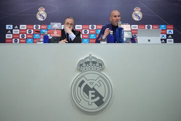 El 31 de mayo de 2018 el entrenador franc¨¦s dio una rueda de prensa poniendo punto y final a su etapa como entrenador del Real Madrid.