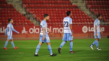 29/10/20 PARTIDO SEGUNDA A RCD MALLORCA - MALAGA TRISTEZA VISITANTE TRAS GOL 1-0