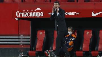 Javi Gracia, entrenador del Valencia.